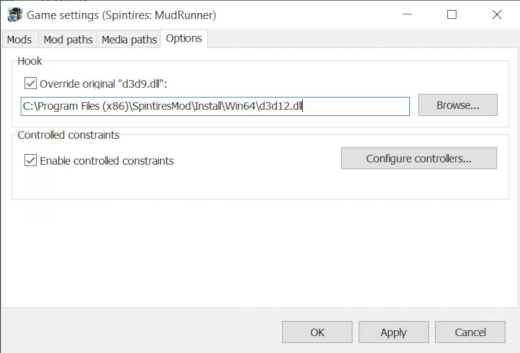 MudRunner "Мод d3d12.dll"