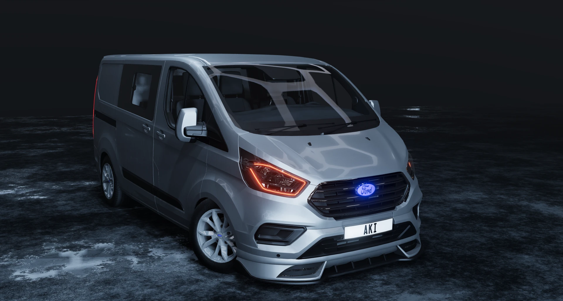 Мод Ford Transit Custom версия 1.1 для BeamNG.drive (v0.38.x)