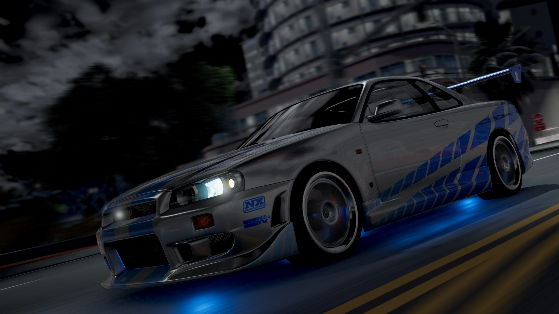 Мод Nissan Skyline BNR34 версия 1.0 для BeamNG.drive (v0.38.x)