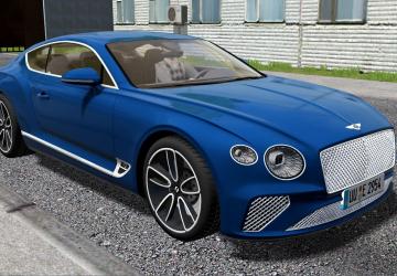 2018 Bentley Continental GTверсия 20.11.2022 для City Car Driving (v1.5.9.2)