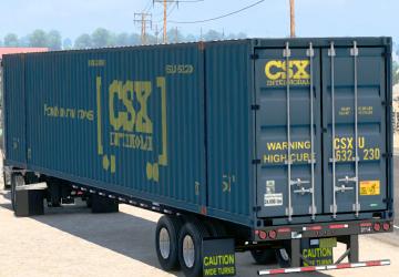 53-Foot Container Ownableверсия 1.2 для American Truck Simulator (v1.40.x)