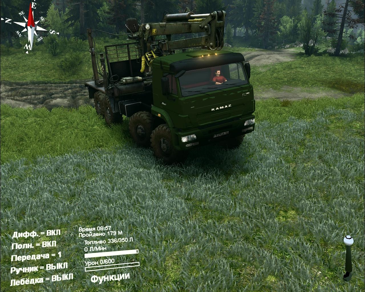 Spintires "KamAZ 63501 Mustang"