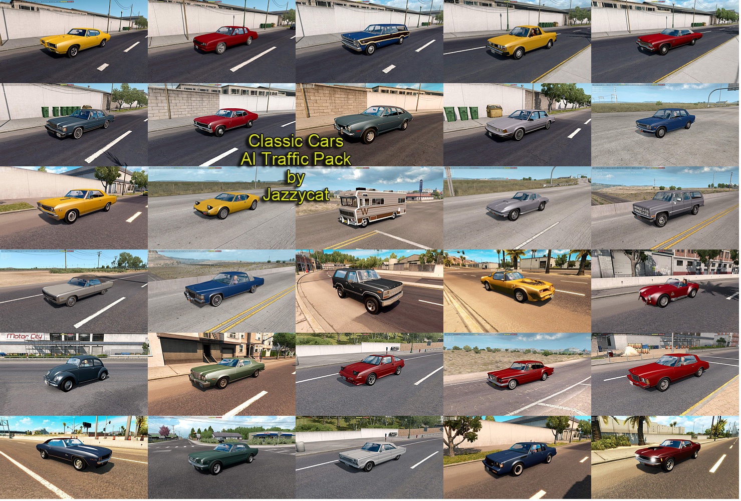 American Truck Simulator "Пак американской классики в трафик" [9.0.11]