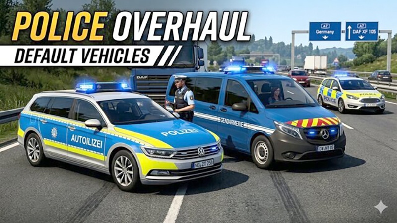 Euro Truck Simulator 2 "Переработка системы полиции" [v1.0]