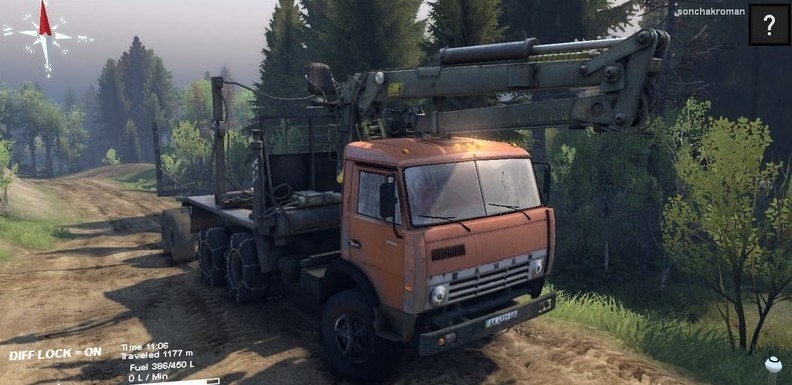 Spintires "КамАЗ-55102 v1.0"
