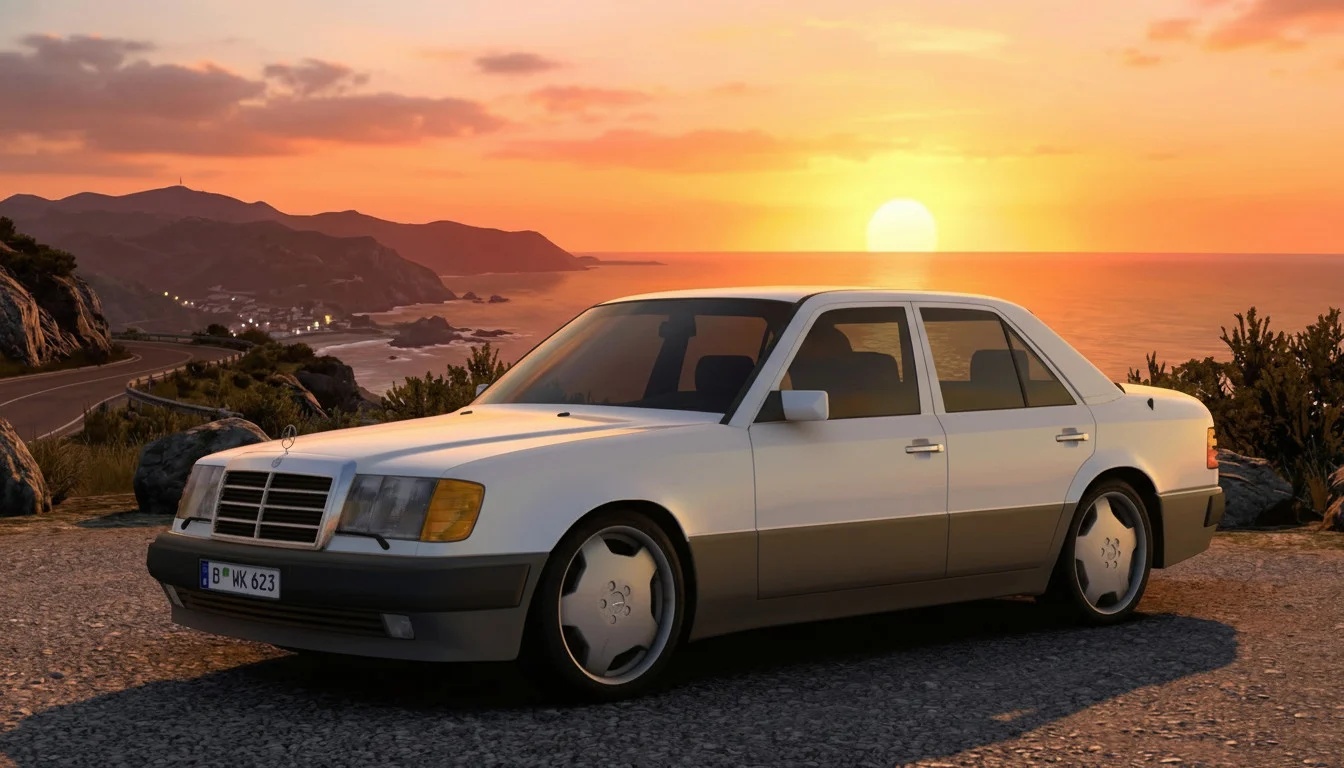 Euro Truck Simulator 2 "Mercedes Benz 250D W124 1998" [v1.6]