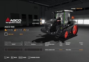 AGCO MT Seriesверсия 1.1 для Farming Simulator 2019 (v1.6.0.0)