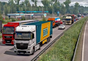 Агрессивный трафикверсия 1.0 для Euro Truck Simulator 2 (v1.40.x, 1.41.x)