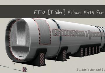 Airbus A319 Fuselageверсия 2.1.1 для Euro Truck Simulator 2 (v1.57.x)