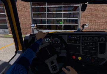 Анимированные рукиверсия 1.1 для American Truck Simulator (v1.41.x)