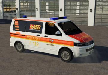 ASB NEF Emergency Doctor VW T5версия 1.0 для Farming Simulator 2019 (v1.6.0.0)