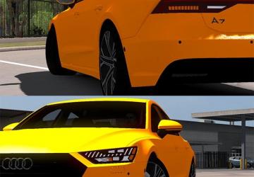 Audi A7 Sportback 2018версия 1.1 для American Truck Simulator (v1.40.x)