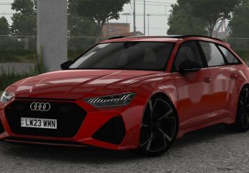Audi RS6 Avant C8 2020версия 2.0 для Euro Truck Simulator 2 (v1.57.x)