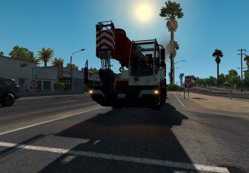 Автокран Liebherr в трафикеверсия 1.0 для American Truck Simulator (v1.31.x, 1.32.x)
