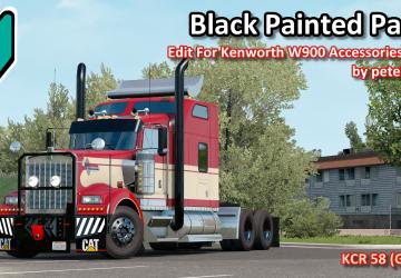 Black Painted Parts Accessories Packверсия 1.0 для American Truck Simulator
