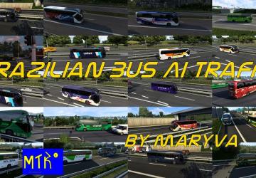 Brazilian Bus Ai Trafficверсия 1.0 для Euro Truck Simulator 2 (v1.47.x)