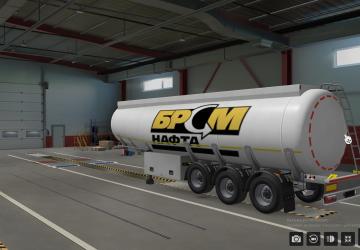 Брсм Нафта скин на цистернуверсия 1 для Euro Truck Simulator 2
