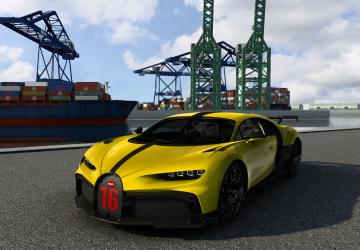 Bugatti Chiron 2021версия 1.8 для Euro Truck Simulator 2 (v1.54.x)