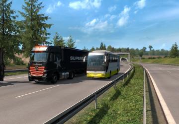 Bus Traffic Pack Speedверсия 1.1 для Euro Truck Simulator 2 (v1.38.x, - 1.40.x)