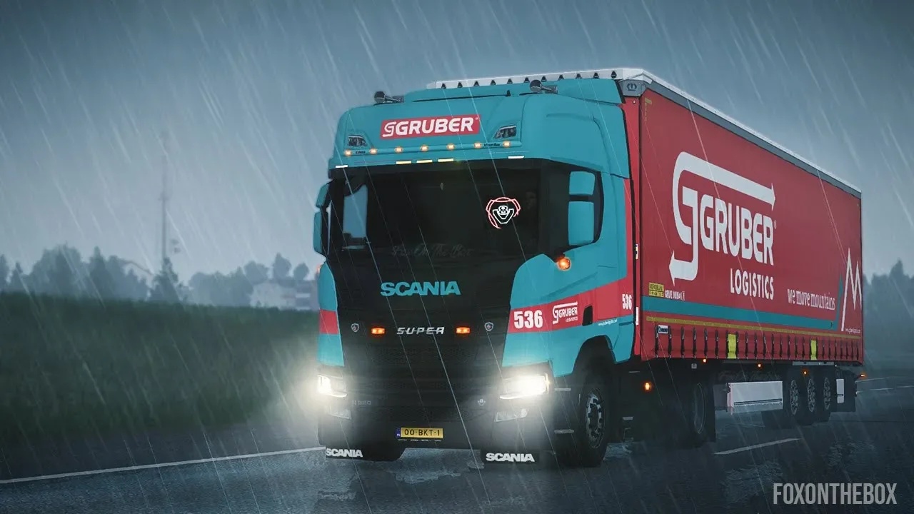 Euro Truck Simulator 2 "Реалистичные звуки дождя, воды и грома" [v10.1]