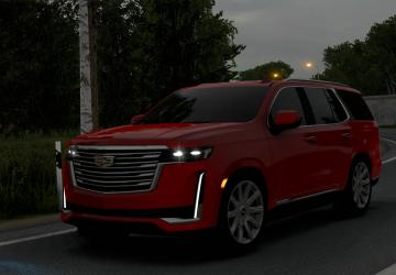 Cadillac Escalade 2021версия 2.1 для Euro Truck Simulator 2 (v1.57.x)