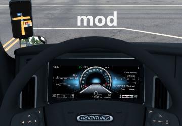 Cascadia Custom Digital dashboardверсия 1.0 для American Truck Simulator (v1.43.x)