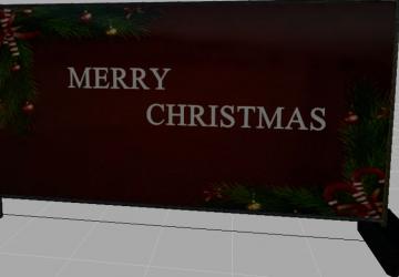 Christmas fenceверсия 1.0.0.0 для Farming Simulator 2019