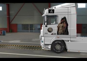 Cкин Girl Stalker для DAF XF 105версия 1.39 для Euro Truck Simulator 2 (v1.39.x)