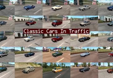 Classic Cars Traffic Packверсия 11.6.11 для Euro Truck Simulator 2 (v1.57.x)
