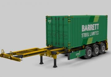 Container G1 Pack Gooseneckверсия 1.0 для Euro Truck Simulator 2 (v1.40.x, 1.41.x)