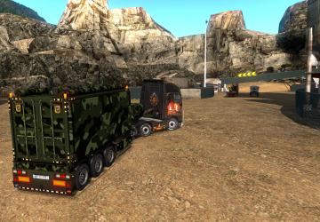 Container G3 Military Gooseneckверсия 1.1 для Euro Truck Simulator 2 (v1.40.x, 1.41.x)