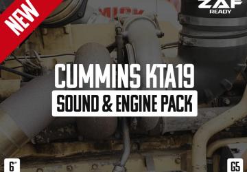 Cummins KTA Sound & Engine Packверсия 1.1 для American Truck Simulator (v1.58.x)