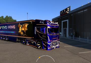 DAF EVO WING V12версия 20.10.24 для Euro Truck Simulator 2 (v1.52.x)