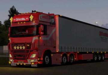 DAF XF106 480 Weeda Transportверсия 17.0 для Euro Truck Simulator 2 (v1.53.x, 1.54.x)