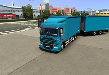 DAF XF 105 Reworkedверсия 4.5 для Euro Truck Simulator 2 (v1.54)