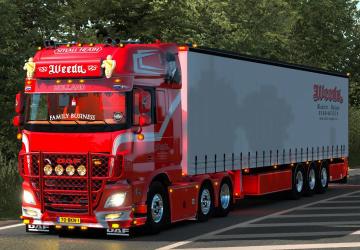 DAF XF 106 Weeda + Trailerверсия 13.2 для Euro Truck Simulator 2 (v1.53.x)
