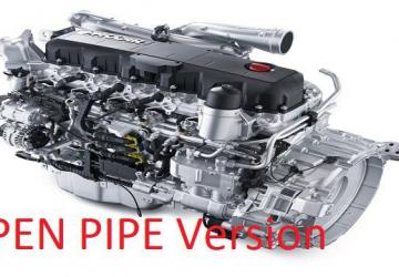 DAF XF Open Pipe soundверсия 1.1 для Euro Truck Simulator 2 (v1.39.x, 1.40.x)