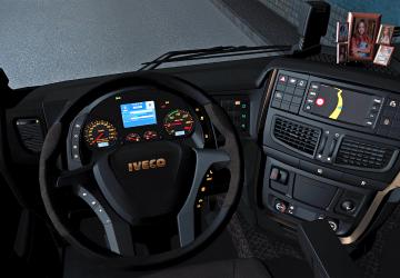 «Dark Interior» для Iveco Hi-Wayверсия 0.9 для Euro Truck Simulator 2 (v1.36.x, 1.39.x)
