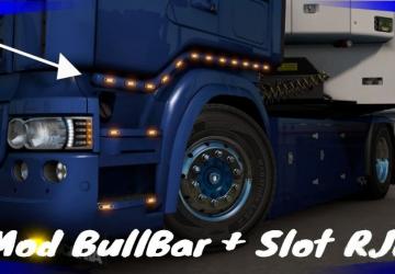 Дополнительные слоты для светотехники на Scania RJLv1.3 для Euro Truck Simulator 2 (v1.53.x)