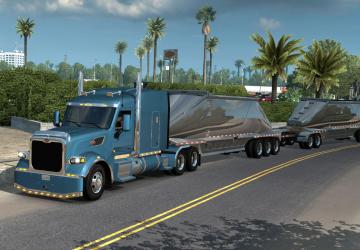 Двойной прицеп «1992 Beall Bullet Trailer»v1.2 для American Truck Simulator (v1.40.x, 1.41.x)
