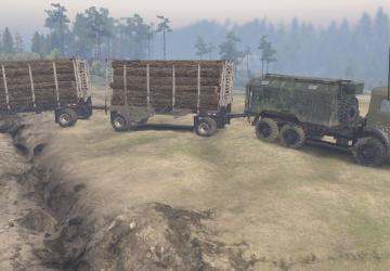 Двойной прицепверсия 1 для SpinTires (v03.03.16 и выше)