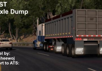EAST 4 Axle Dumpверсия 1.2 для American Truck Simulator (v1.43.x)
