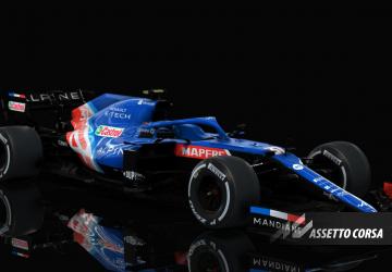 F1 2021 Alpine A521версия 1.2 для Assetto Corsa