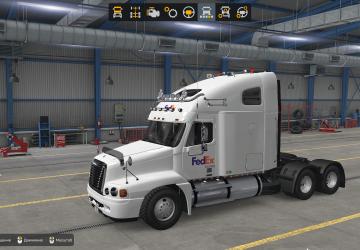 FedEx скин (покраска) для тягача Freightliner Century & Columbia C120v1.0 для American Truck Simulator (v1.38.x-1.51.x)