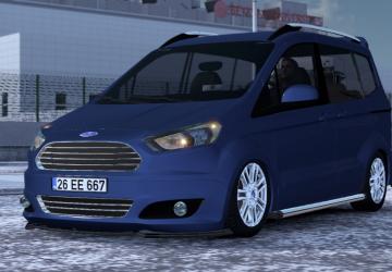Ford Tourneo Courierверсия 2.4 для American Truck Simulator (v1.50.x, - 1.57.x)