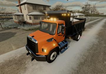 Freightliner 108SD Meyer Tailgate Salterv2.0.0.0 для Farming Simulator 2022