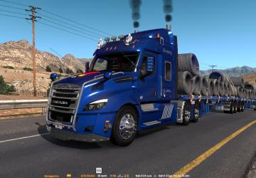Freightliner Cascadia 2019 Customверсия 1.0 для American Truck Simulator (v1.42.x, 1.43.x)