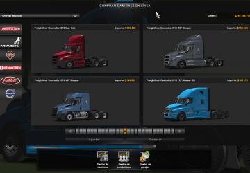 Freightliner Cascadia 2019 SCSверсия 1.0 для American Truck Simulator (v1.38.x)