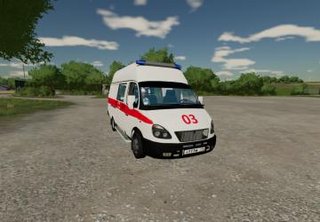 Газ 3221 «Газель скорая»версия 1.1 для Farming Simulator 2022 (v1.14.0.0)