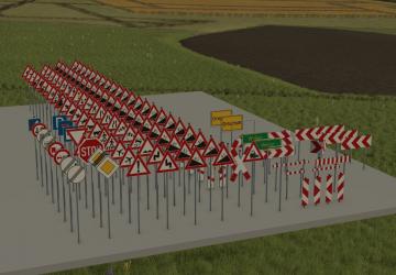 German Traffic Signs (Prefab)версия 1.0.0.2 для Farming Simulator 2025